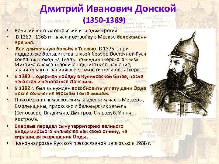 Словесный портрет донского. Дмитрий Иванович Донской (1350–1389). Донской Дмитрий Иванович Великий князь Московский. Дмитрий Иванович Донской (1350-1359-1389). Донской Дмитрий князь 1350-1389.