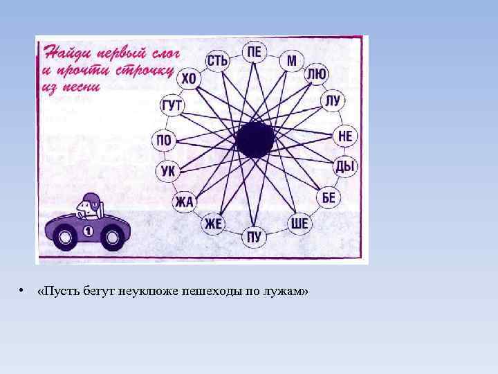  • «Пусть бегут неуклюже пешеходы по лужам» 