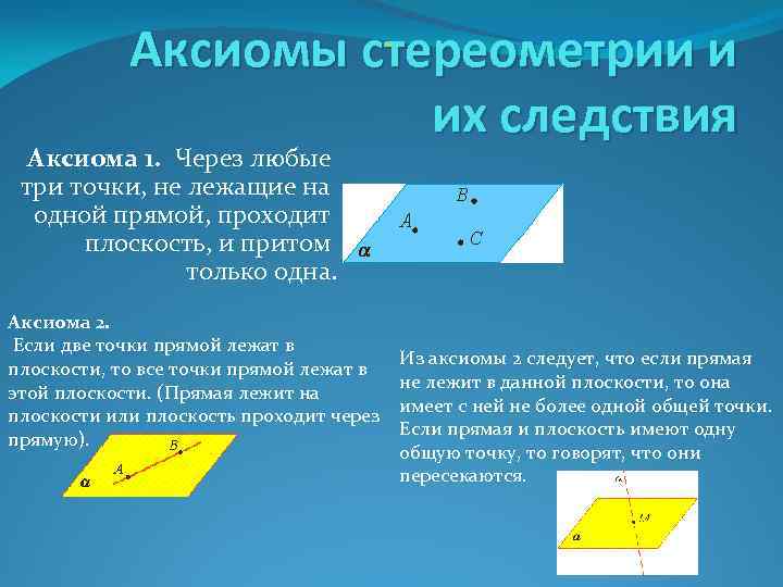 Теорема следствия геометрия