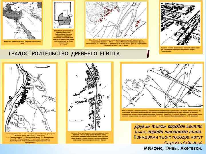 Древнее название Мемфиса переводится как «Белые стены» ГРАДОСТРОИТЕЛЬСТВО ДРЕВНЕГО ЕГИПТА Другим типом городов Египта