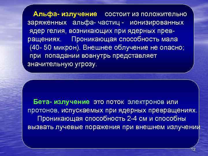 Альфа- излучение состоит из положительно заряженных альфа- частиц - ионизированных ядер гелия, возникающих при