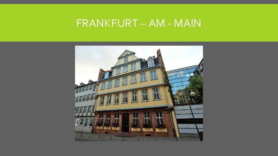 FRANKFURT – AM - MAIN 