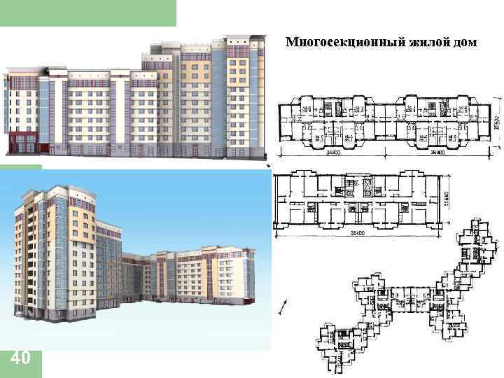 Односекционные жилые дома проекты