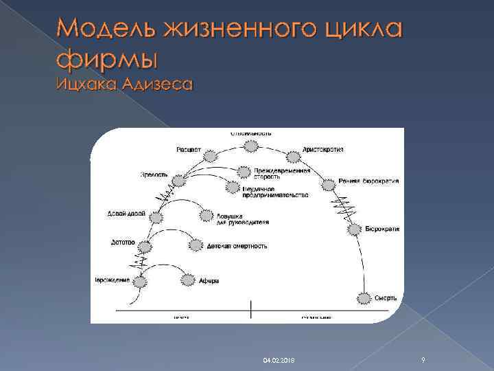 Модель жизненного цикла фирмы Ицхака Адизеса 04. 02. 2018 9 