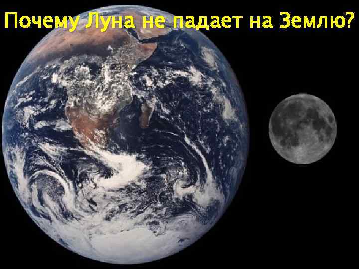 Почему Луна не падает на Землю? 