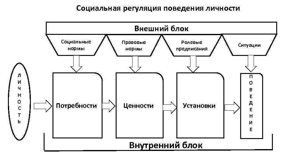 Структура произвольного поведения схема