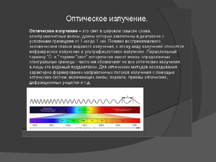 Оптический диапазон