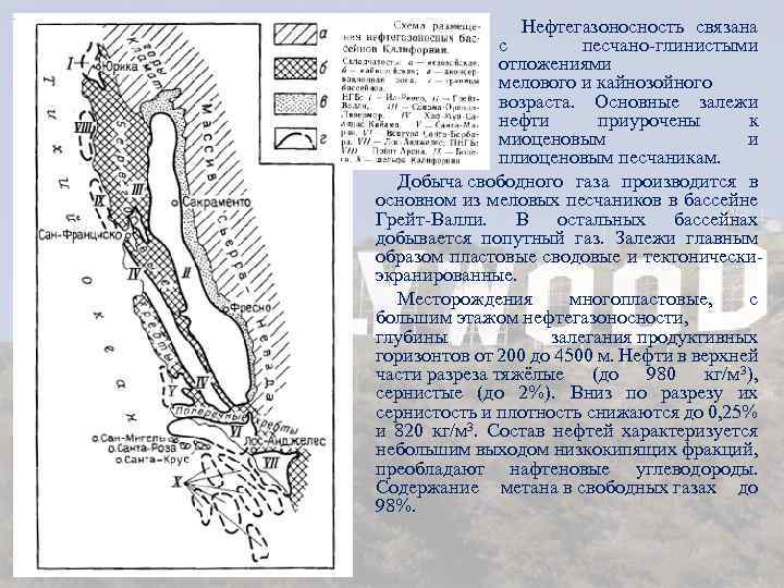 Нефтегазоносность связана с песчано-глинистыми отложениями мелового и кайнозойного возраста. Основные залежи нефти приурочены к