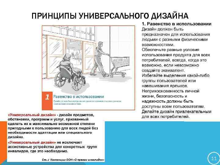 ПРИНЦИПЫ УНИВЕРСАЛЬНОГО ДИЗАЙНА 11 