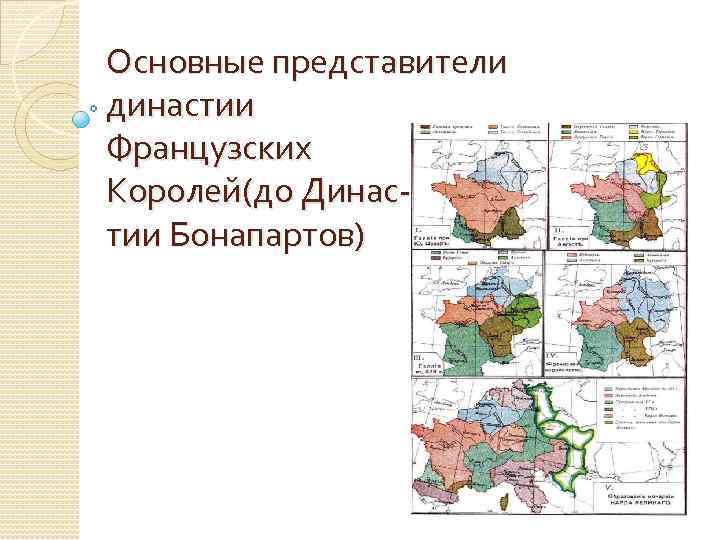 Основные представители династии Французских Королей(до Династии Бонапартов) 