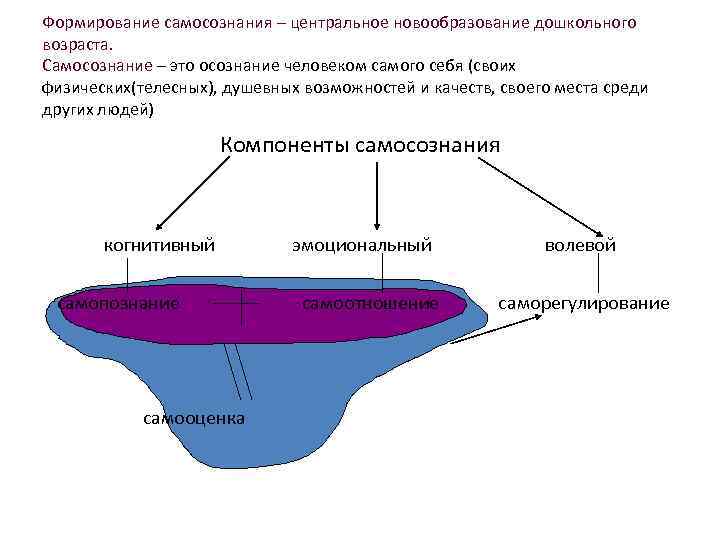 Формирование самосознания – центральное новообразование дошкольного возраста. Самосознание – это осознание человеком самого себя