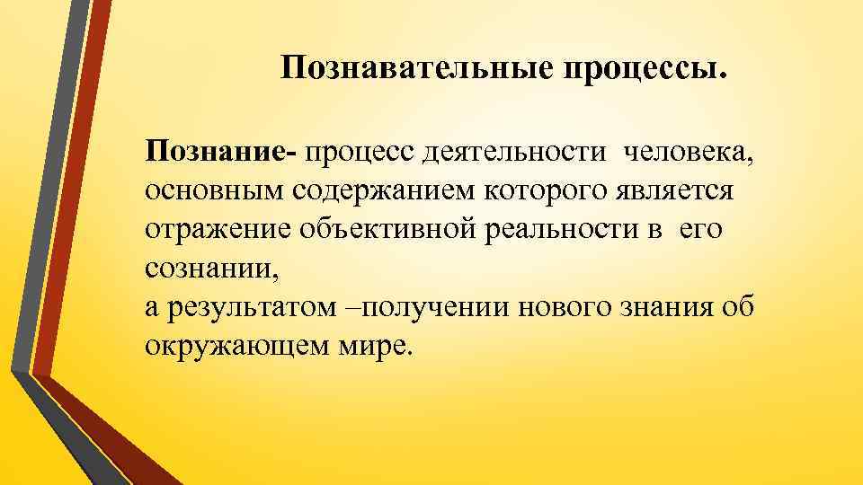 Особенности высшей нервной деятельности познавательные процессы 8 класс презентация