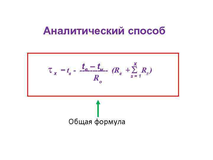 1 аналитический метод