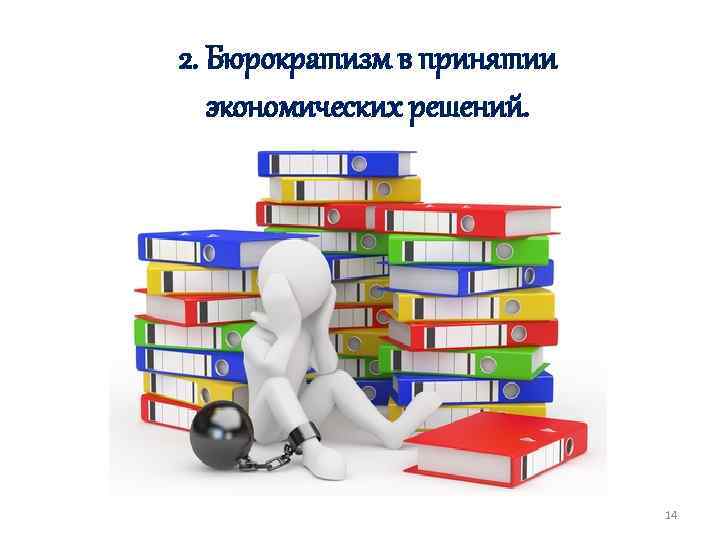 2. Бюрократизм в принятии экономических решений. 14 