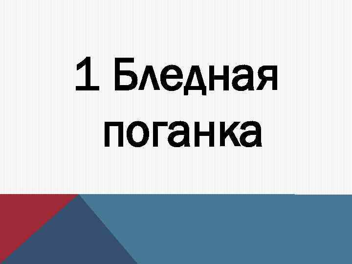 1 Бледная поганка 