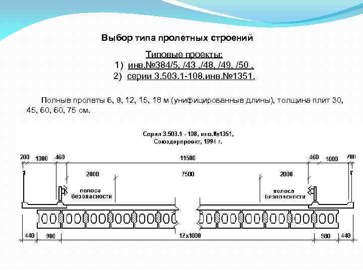 Балки пролетного строения типовой проект