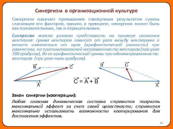 Доклад: Синергизм – новая концепция культуры