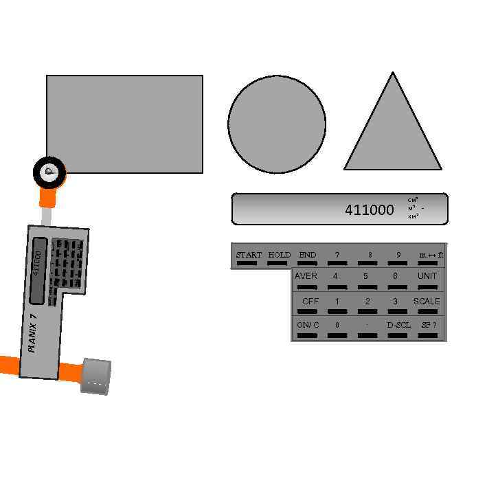 см² м² км² PLANIX 7 SF ? D-SCL UNIT SCALE 3 START HOLD END