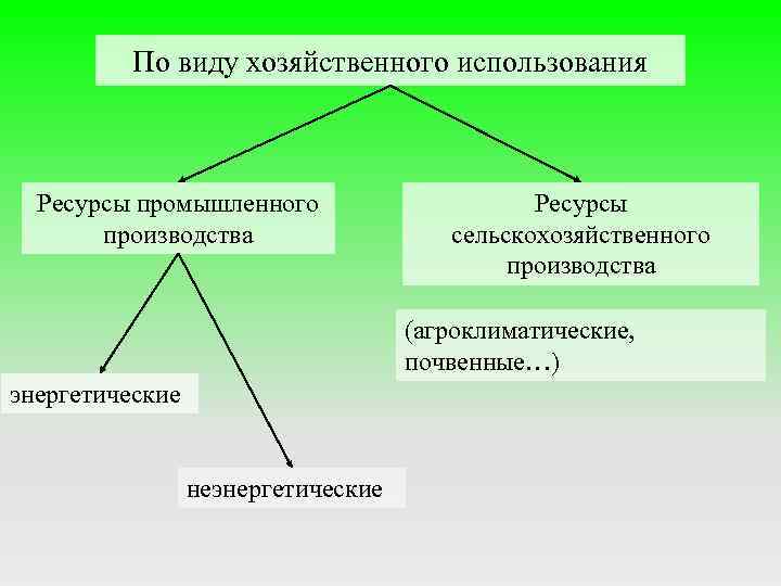 Возможности хозяйственного использования