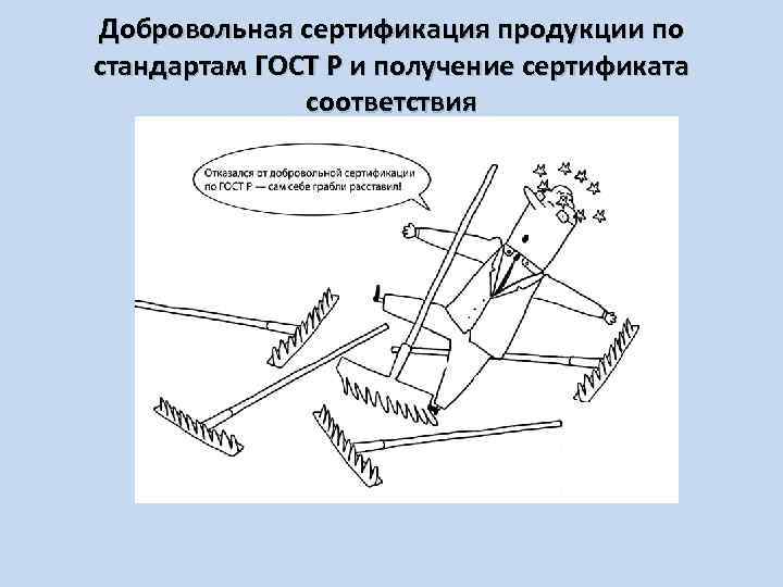 Добровольная сертификация продукции по стандартам ГОСТ Р и получение сертификата соответствия 