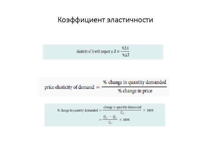 Коэффициент эластичности 