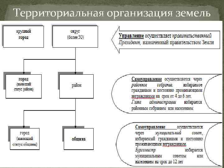 Территориальная организация земель 