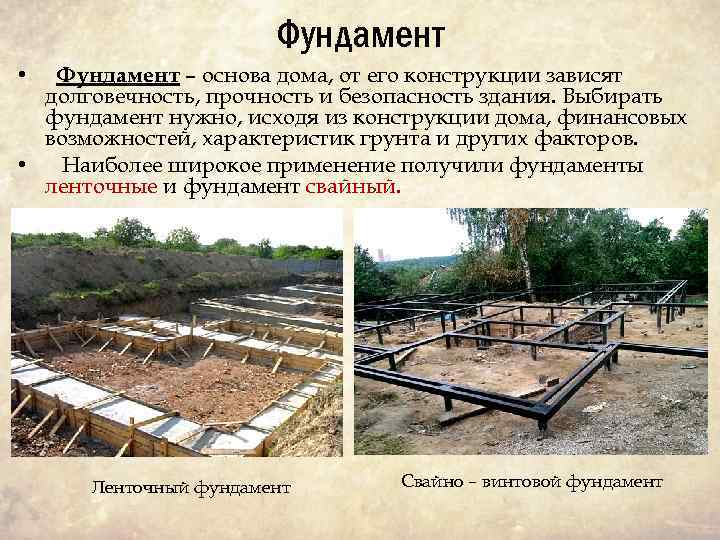 Фундамент – основа дома, от его конструкции зависят долговечность, прочность и безопасность здания. Выбирать