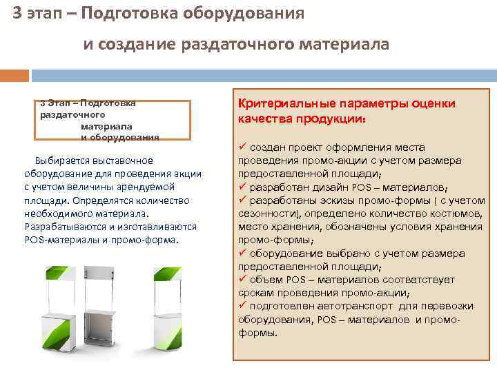 3 этап – Подготовка оборудования и создание раздаточного материала 3 Этап – Подготовка раздаточного