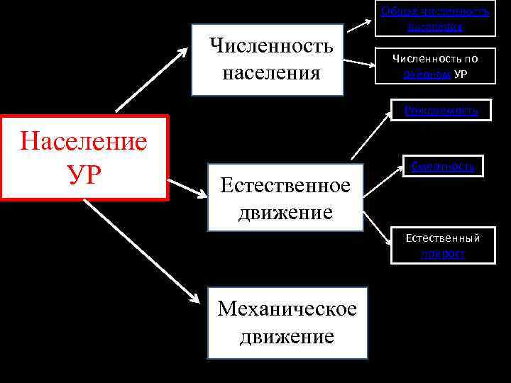 Численность населения Общая численность населения Численность по районам УР Рождаемость Население УР Естественное движение