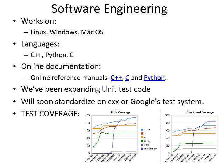 Software Engineering • Works on: – Linux, Windows, Mac OS • Languages: – C++,