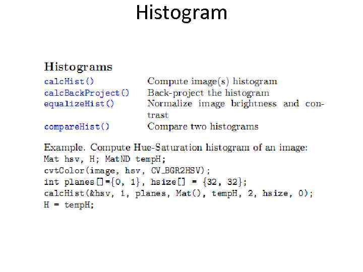 Histogram 