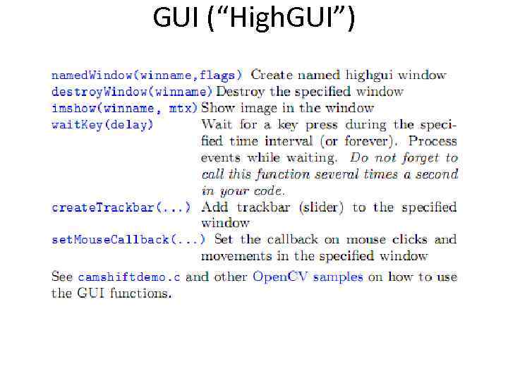 GUI (“High. GUI”) 