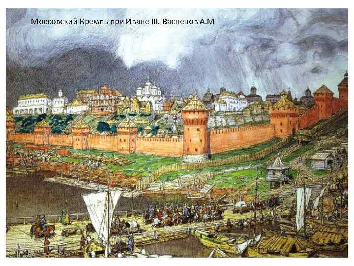 Московский Кремль при Иване III. Васнецов А. М 