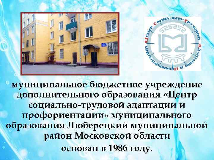 Муниципальное бюджетное учреждение 60. Центр социально трудовой адаптации. Центр социально-трудовой адаптации (ЦСТА). Школа социально- трудовой адаптации и профориентации. Муниципальное бюджетное учреждение.