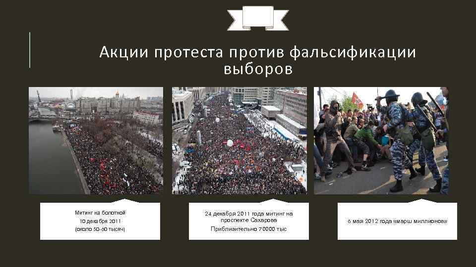 Акции протеста против фальсификации выборов Митинг на болотной 10 декабря 2011 (около 50 -60