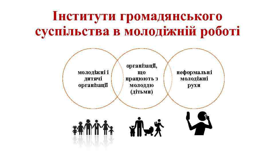 Інститути громадянського суспільства в молодіжній роботі молодіжні і дитячі організації, що працюють з молоддю