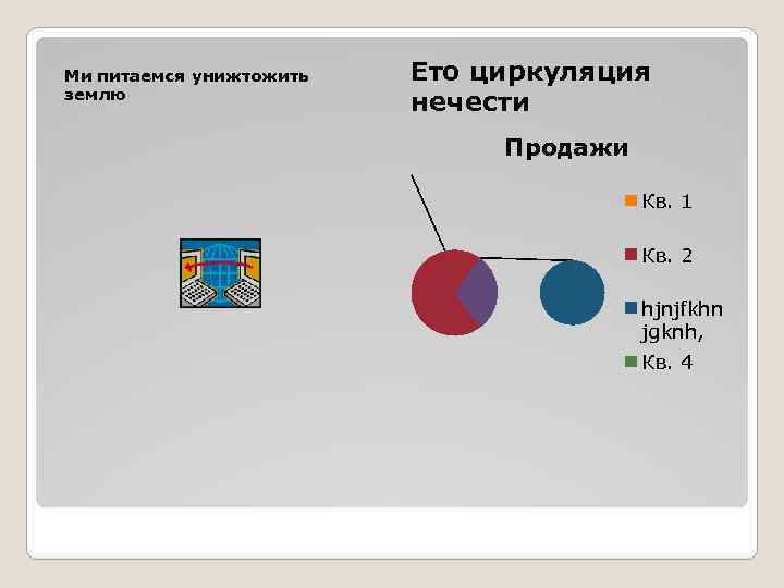 Ми питаемся унижтожить землю Ето циркуляция нечести Продажи Кв. 1 Кв. 2 hjnjfkhn jgknh,