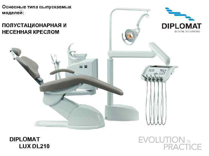 Основные типа выпускаемых моделей: ПОЛУСТАЦИОНАРНАЯ И НЕСЕННАЯ КРЕСЛОМ DIPLOMAT LUX DL 210 