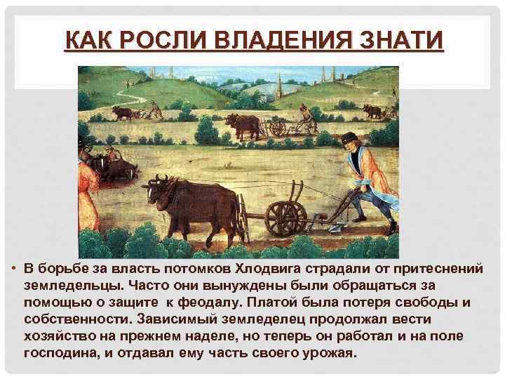 КАК РОСЛИ ВЛАДЕНИЯ ЗНАТИ • В борьбе за власть потомков Хлодвига страдали от притеснений