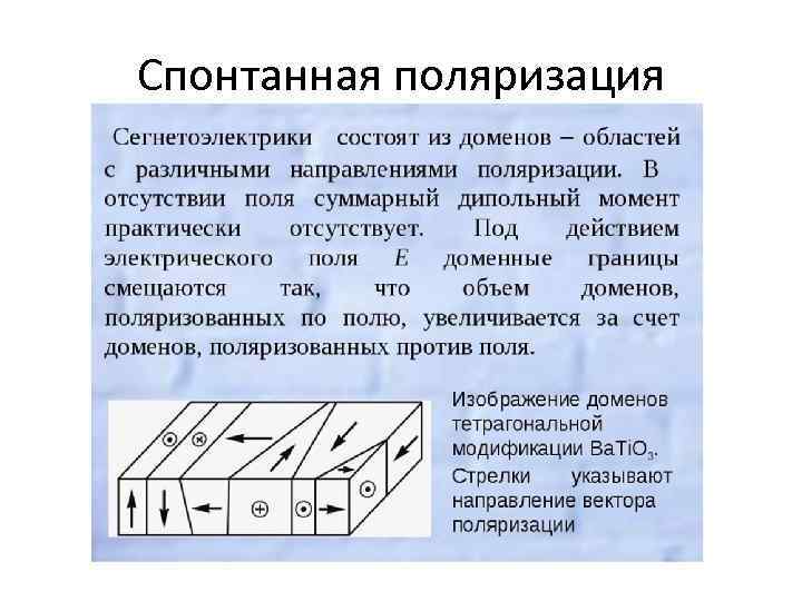 Спонтанная поляризация 