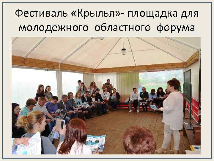 Фестиваль «Крылья» - площадка для молодежного областного форума 
