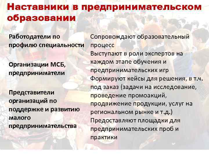 Развитие предпринимательского образования. Предпринимательское образование.