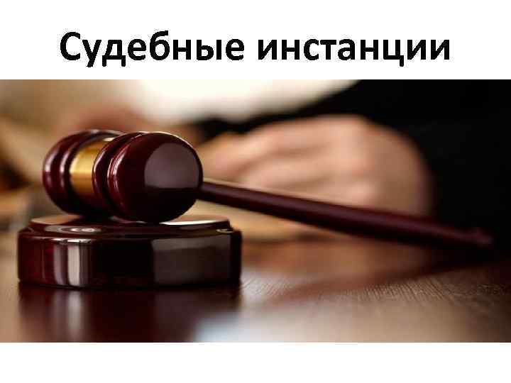 Судебные инстанции 