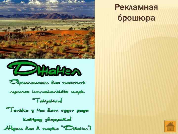 Рекламная брошюра 