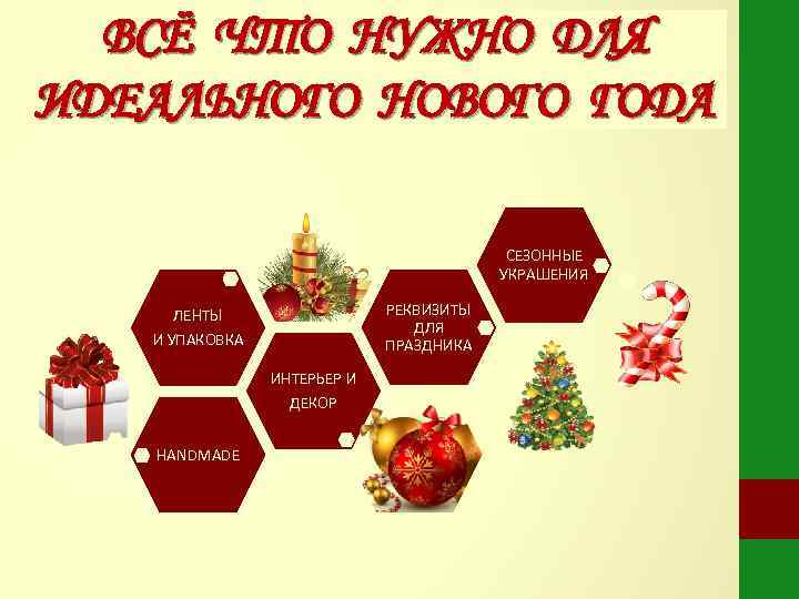  ВСЁ ЧТО НУЖНО ДЛЯ ИДЕАЛЬНОГО НОВОГО ГОДА    СЕЗОННЫЕ  