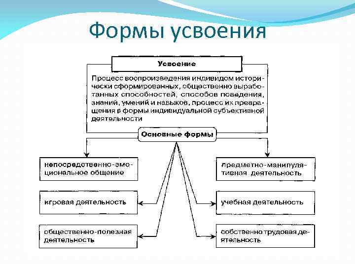 Формы усвоения Формы усвоения
