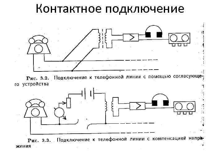 Контактное подключение 