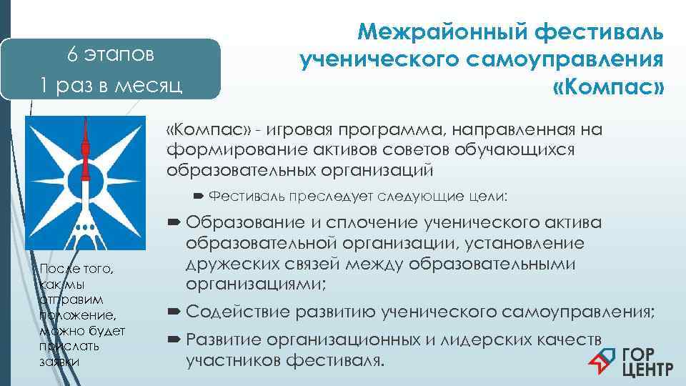       Межрайонный фестиваль  6 этапов   ученического