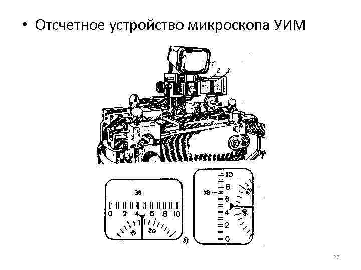  • Отсчетное устройство микроскопа УИМ     27 