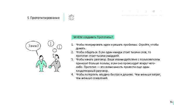 5 Прототипирование      ЗАЧЕМ создавать Прототипы?    1.